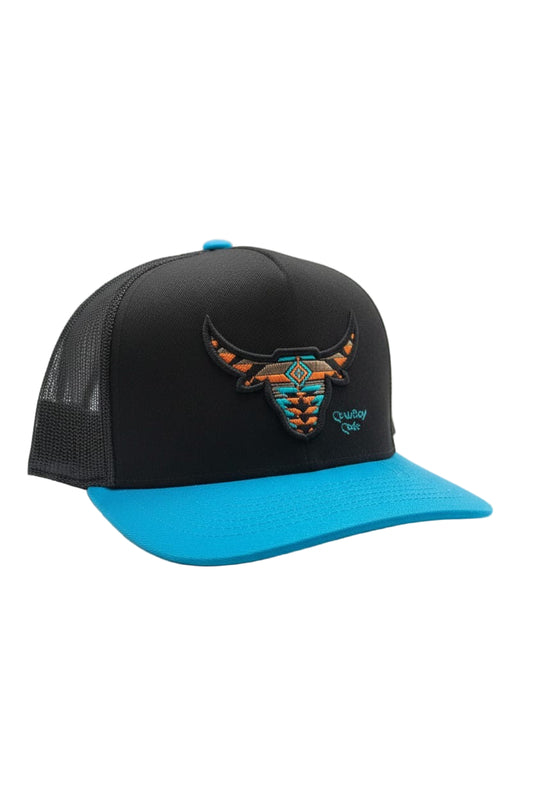 COWBOY CODE: AZTEC BULL (TURQUOISE)
