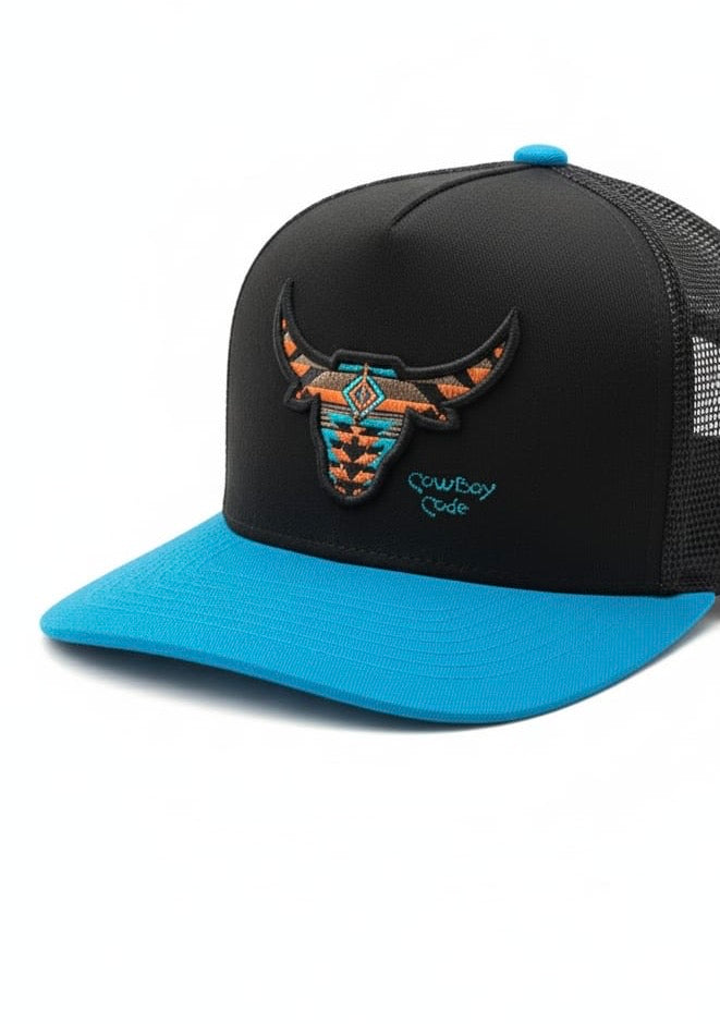 COWBOY CODE: AZTEC BULL (TURQUOISE)
