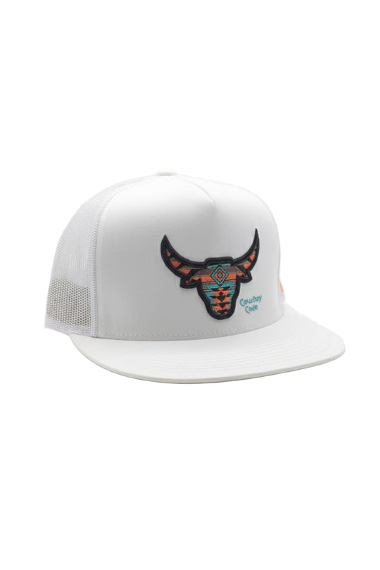 COWBOY CODE: AZTEC BULL (WHITE)